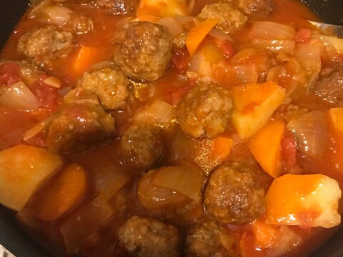 ミートボールのトマト煮